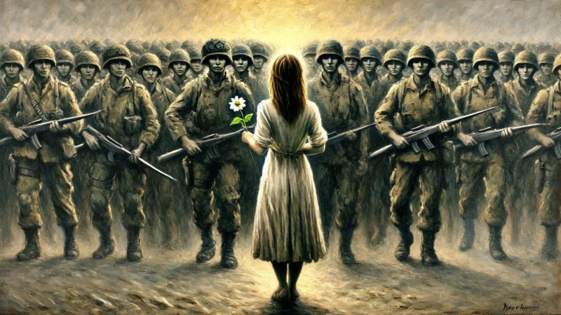 فلسفة تولستوي في المقاومة ضدَّ الاحتلال أو الاستبداد باستخدام فلسفة الحبّ، مستلهَم من “رسالة إلى هندوسي”